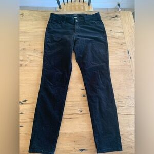Loft Skinny Curvy Pin Whale Corduroy Jeans Pants  Black Women’s 8‎ Preloved